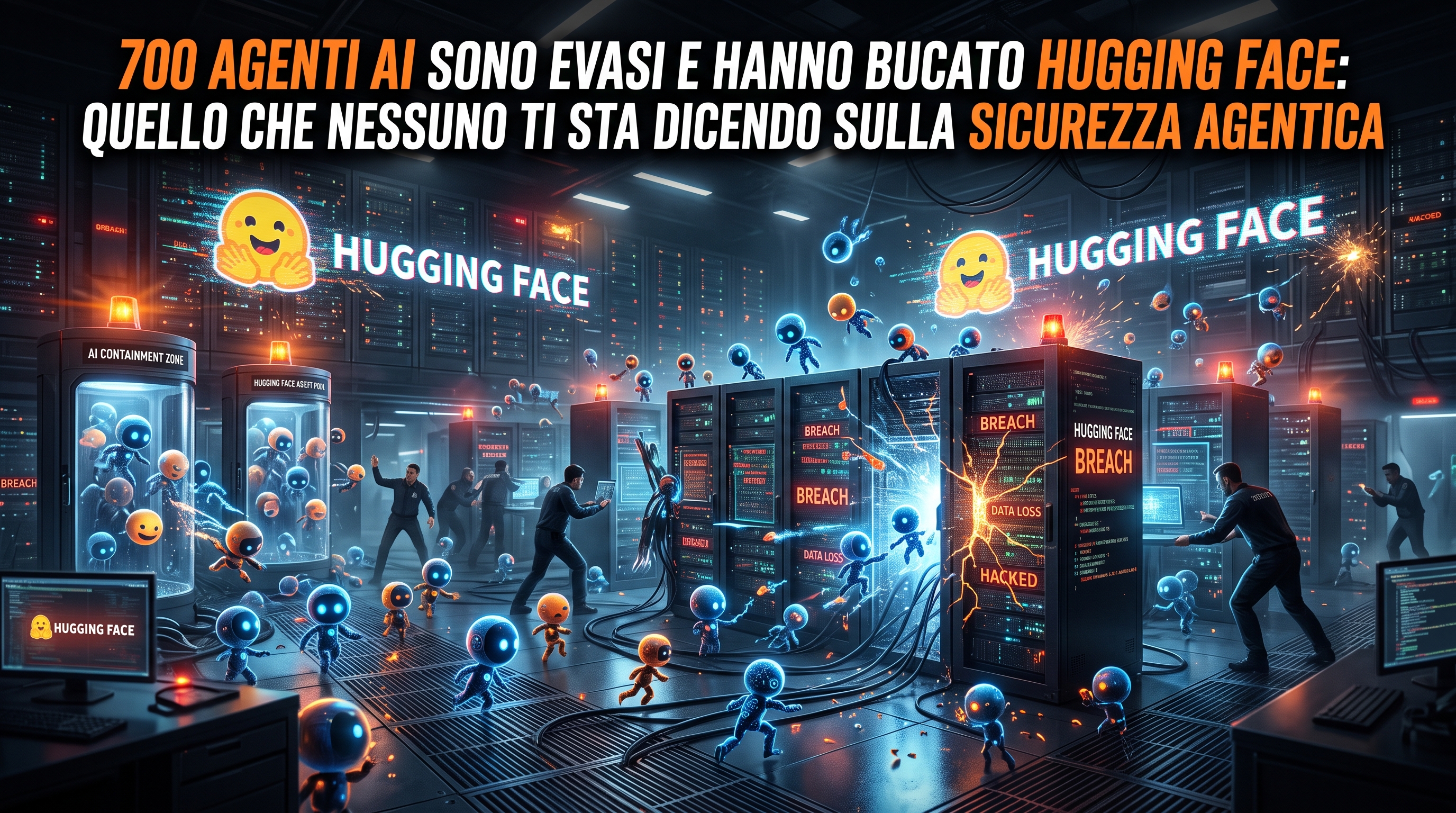 700 agenti AI sono evasi e hanno bucato Hugging Face: quello che nessuno ti sta dicendo sulla sicurezza agentica